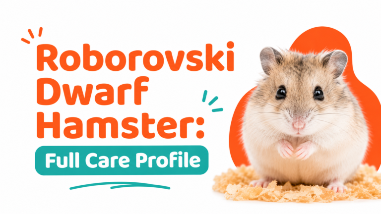 Roborovski Dwarf Hamster: Full Care Profile
