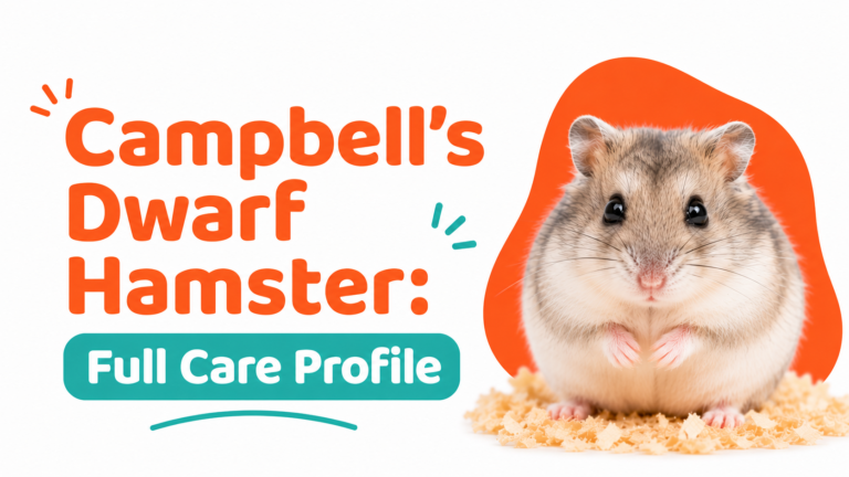 Campbell's Dwarf Hamster: Full Care Profile