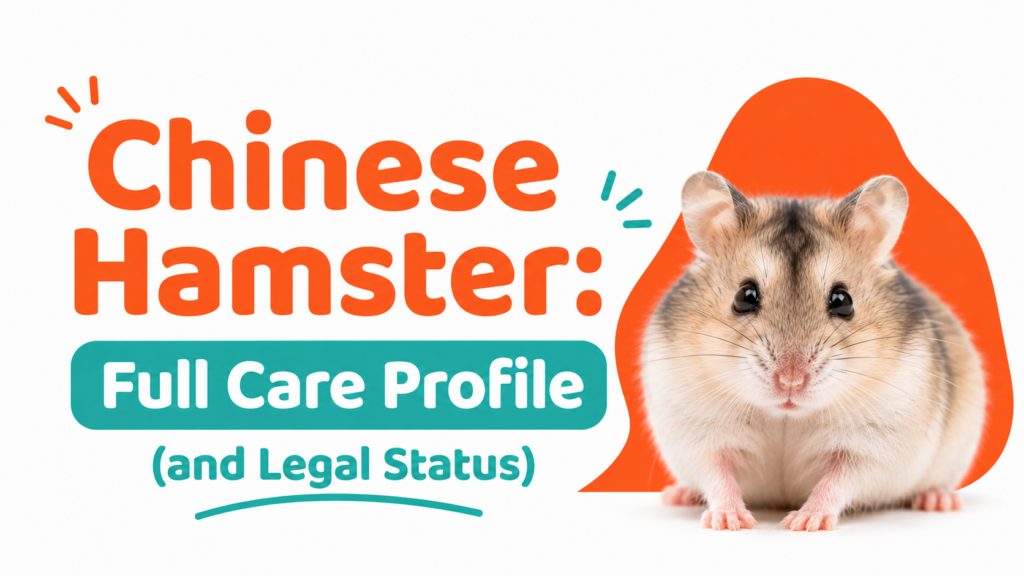 Chinese Hamster: Full Care Profile (and Legal Status)