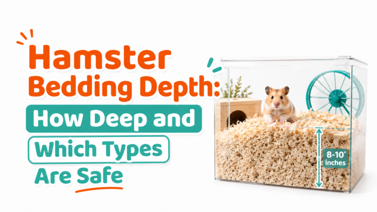 Hamster Bedding Depth: How Deep and Which Types Are Safe