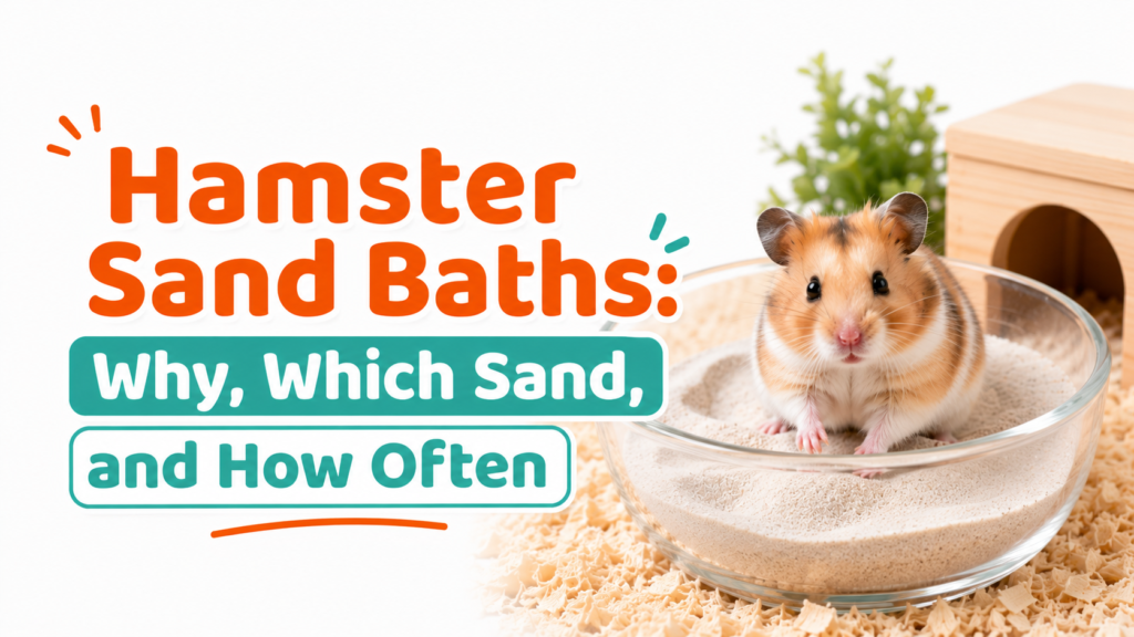 Hamster Sand Baths: Why, Which Sand, and How Often