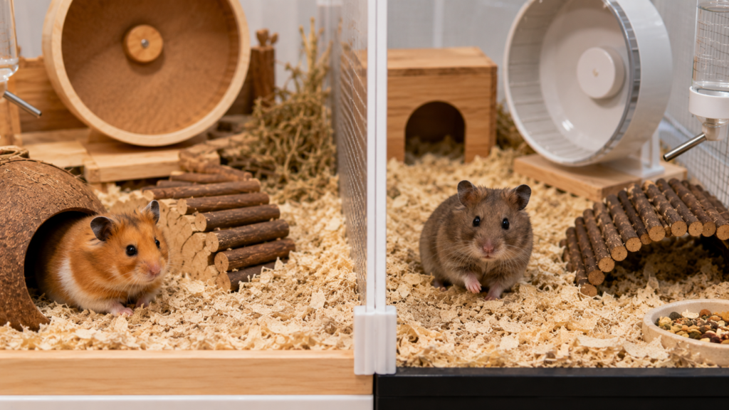 One hamster per setup, always